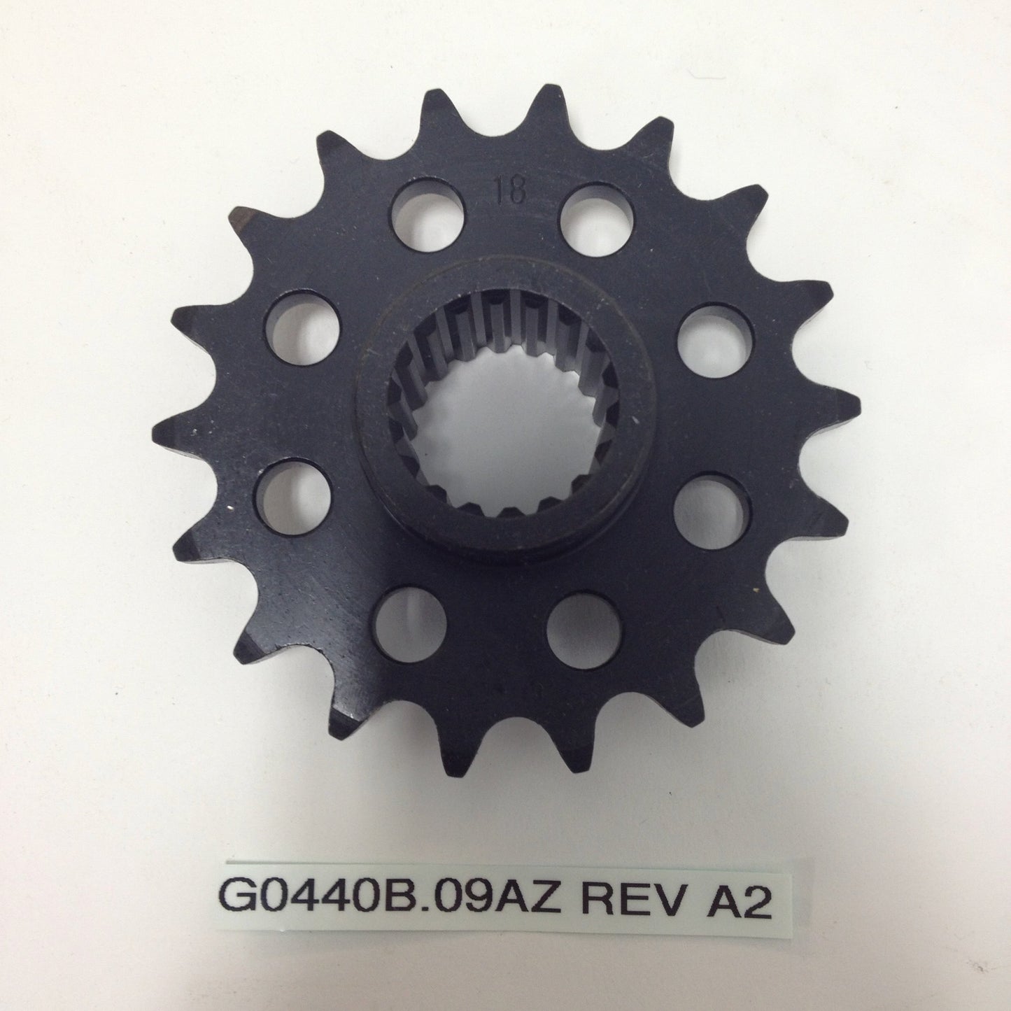 TRANSMISSION OUTPUT SPROCKET, 18 TOOTH G0440B.09AZ Rev A2