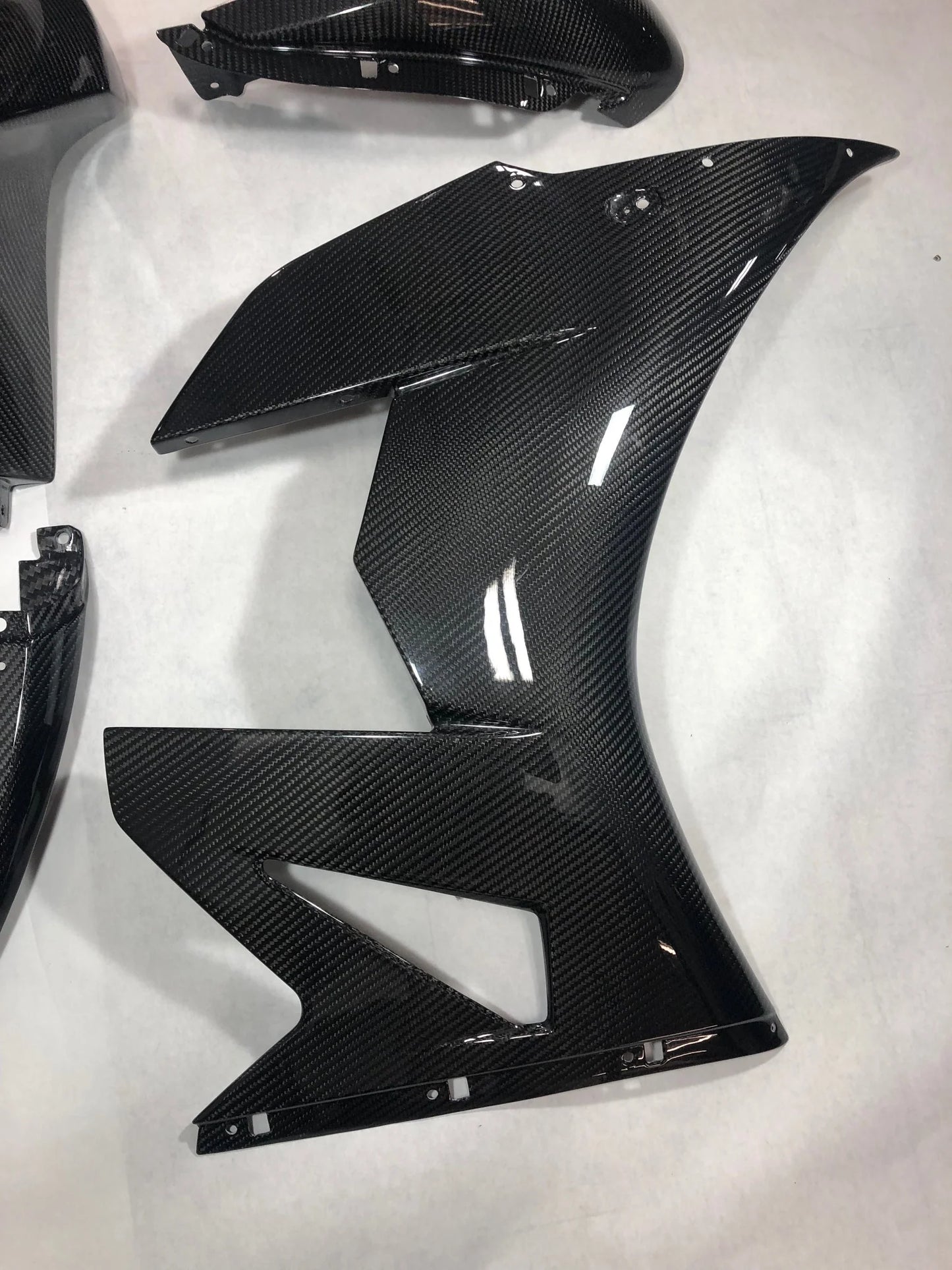 Buell 1190RX Carbon Fiber Bodywork Set in Clear Coat