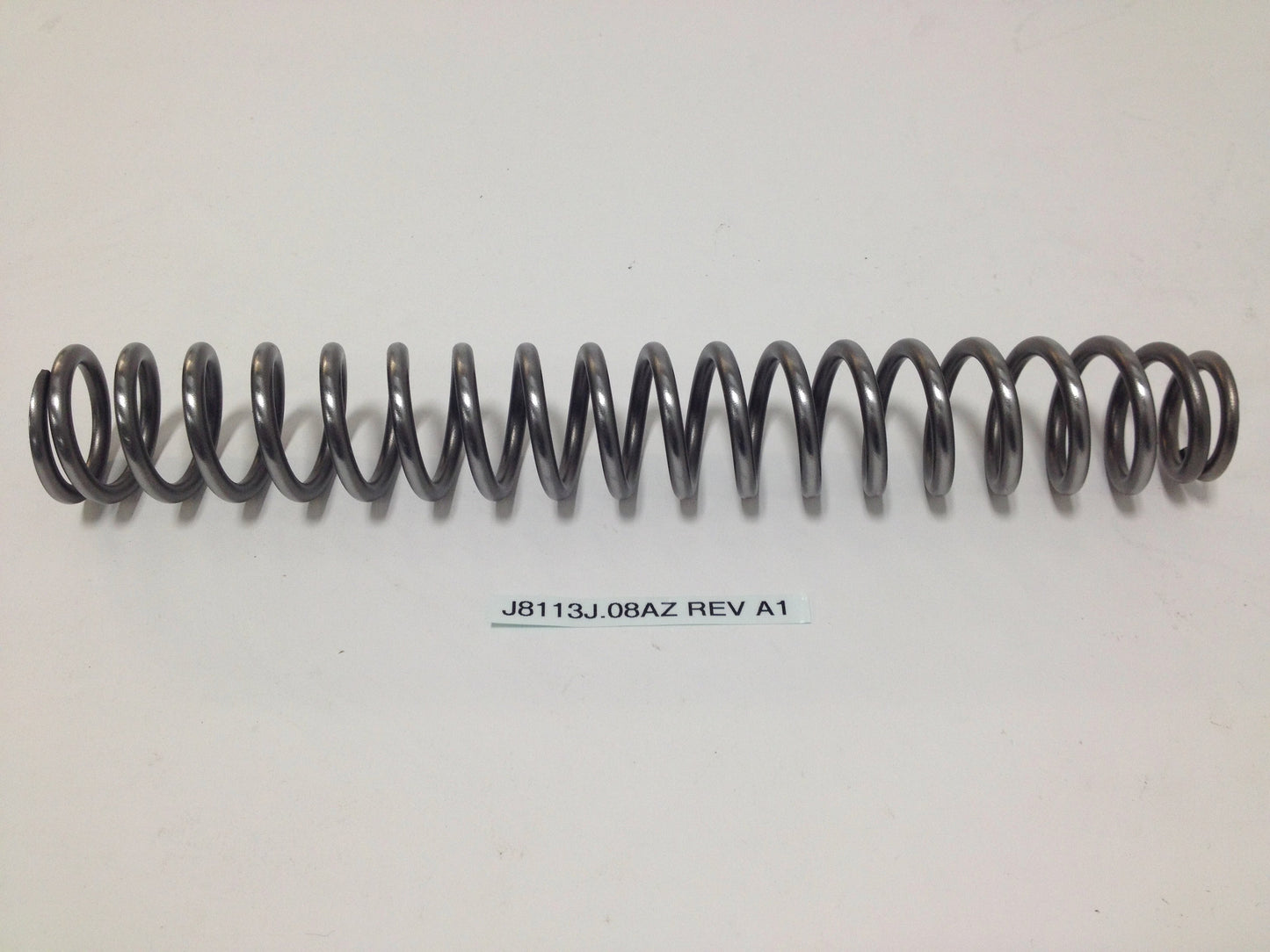 FORK SPRING, 1.0KG/MM, SHOWA CARTRIDGE RACE J8113J.08AZ Rev A1