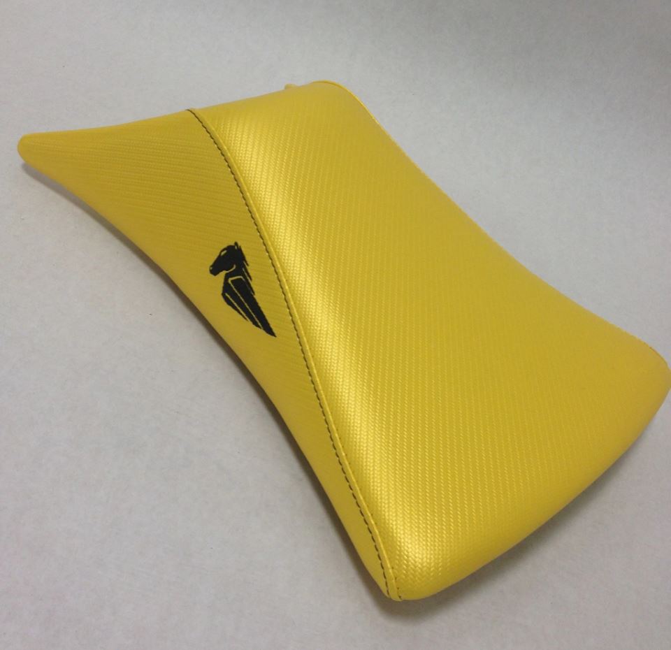 Buell Seat Set - Yellow with Black Embroidery