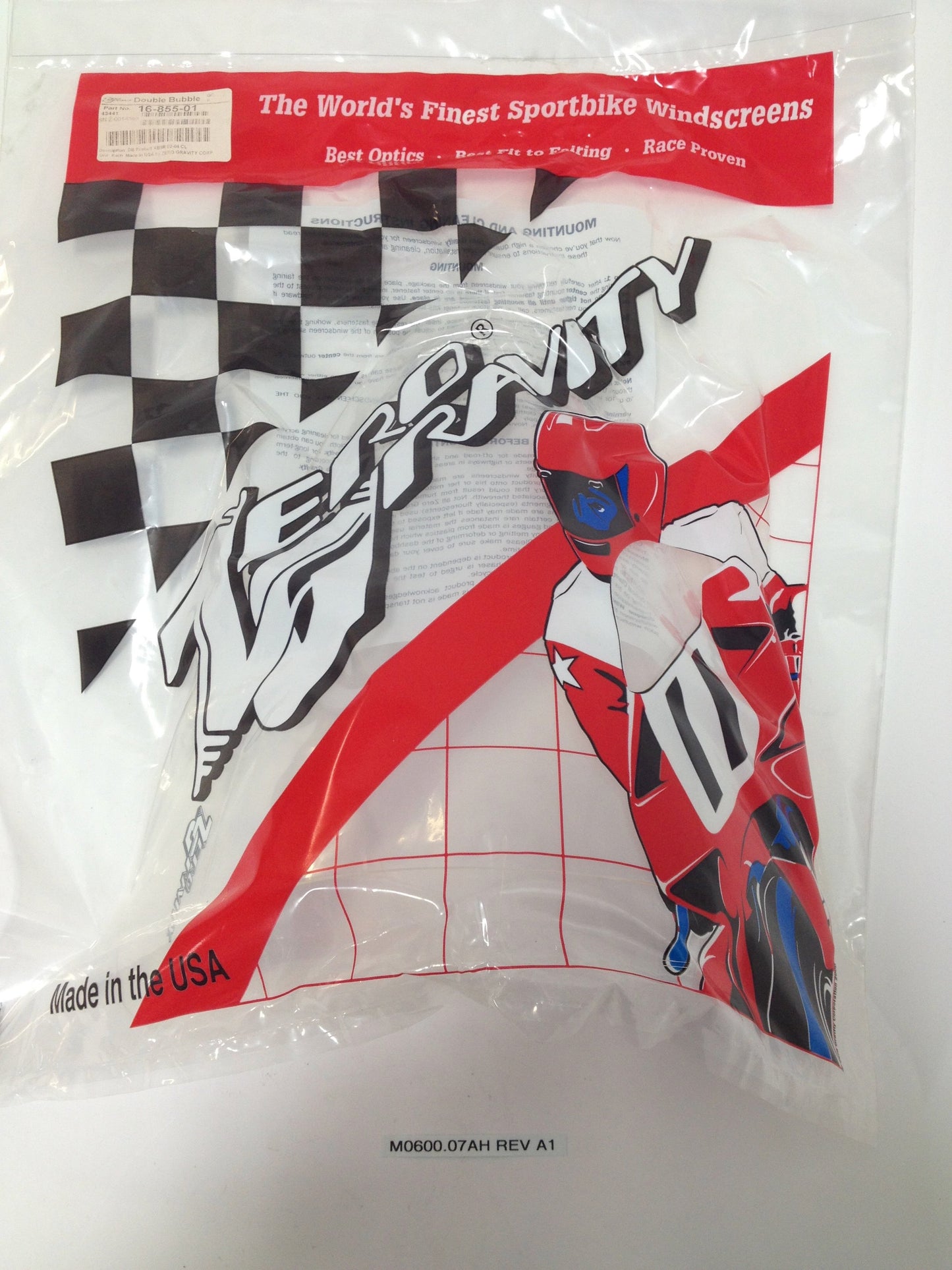 WINDSCREEN, RACE M0600.07AH Rev A1