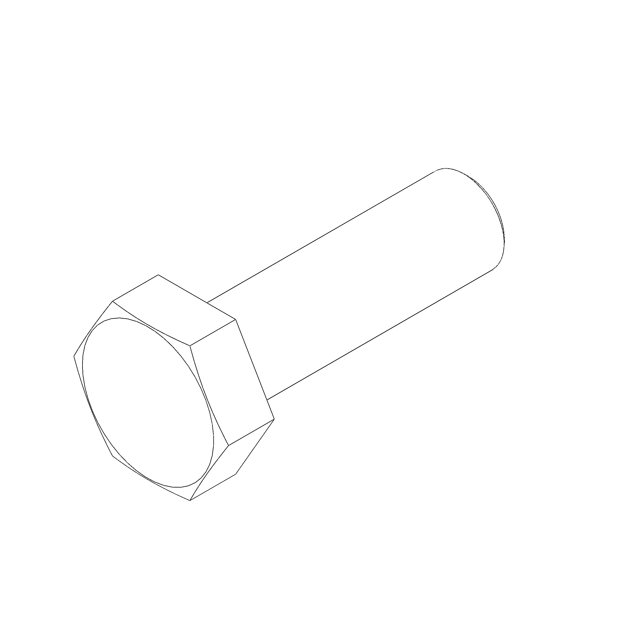 M6-1.0 X 20 HEX HEAD SCREW, CLASS 10.9, ZINKLAD BLACK