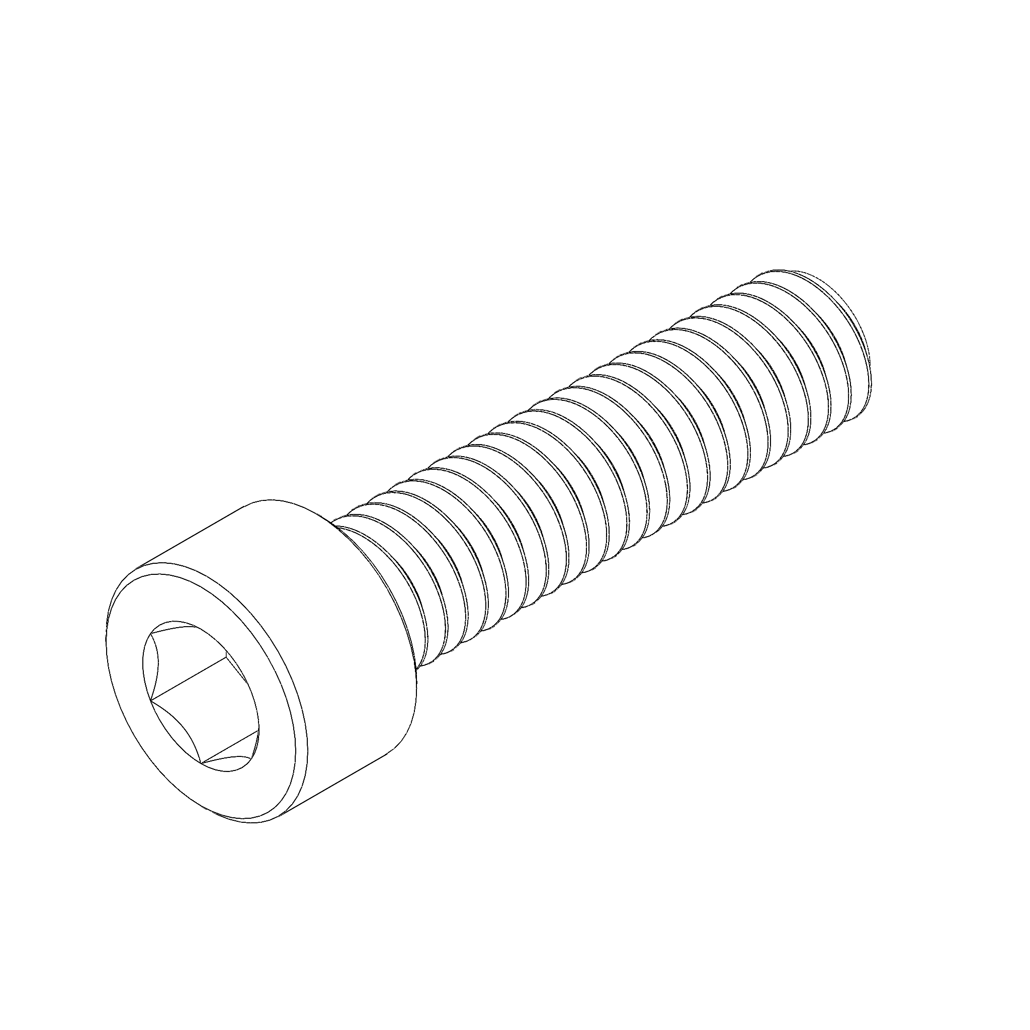 M6-1.0 X 25 SHCS, CLASS 8.8, ZINKLAD CLEAR SCREW (A06025.2CCZC)