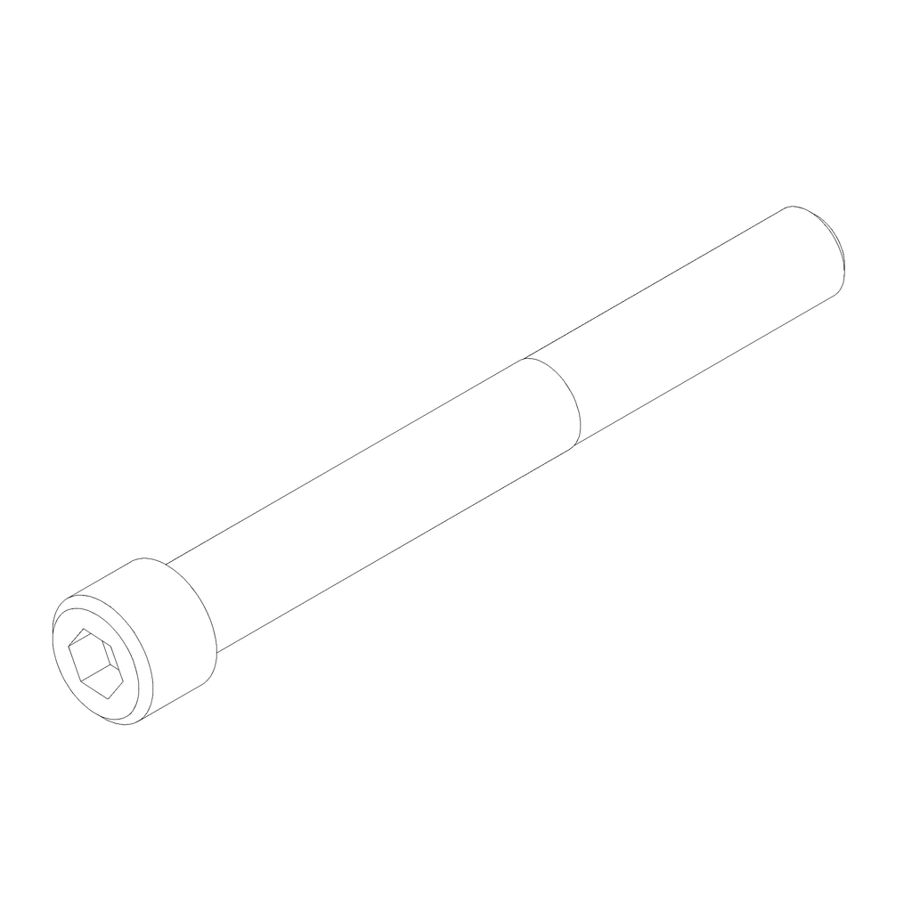 M6-1.0 X 55 SHCS, CLASS 10.9, ZINKLAD CLEAR SCREW (A06055.2CZC)