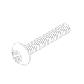 SCREW, 1/4-20 X 1.5 TRUSS TORX, GRADE 2, 2510N LOCKPATCH, ZINKLAD BLACK (AA0412.11CXDZK)