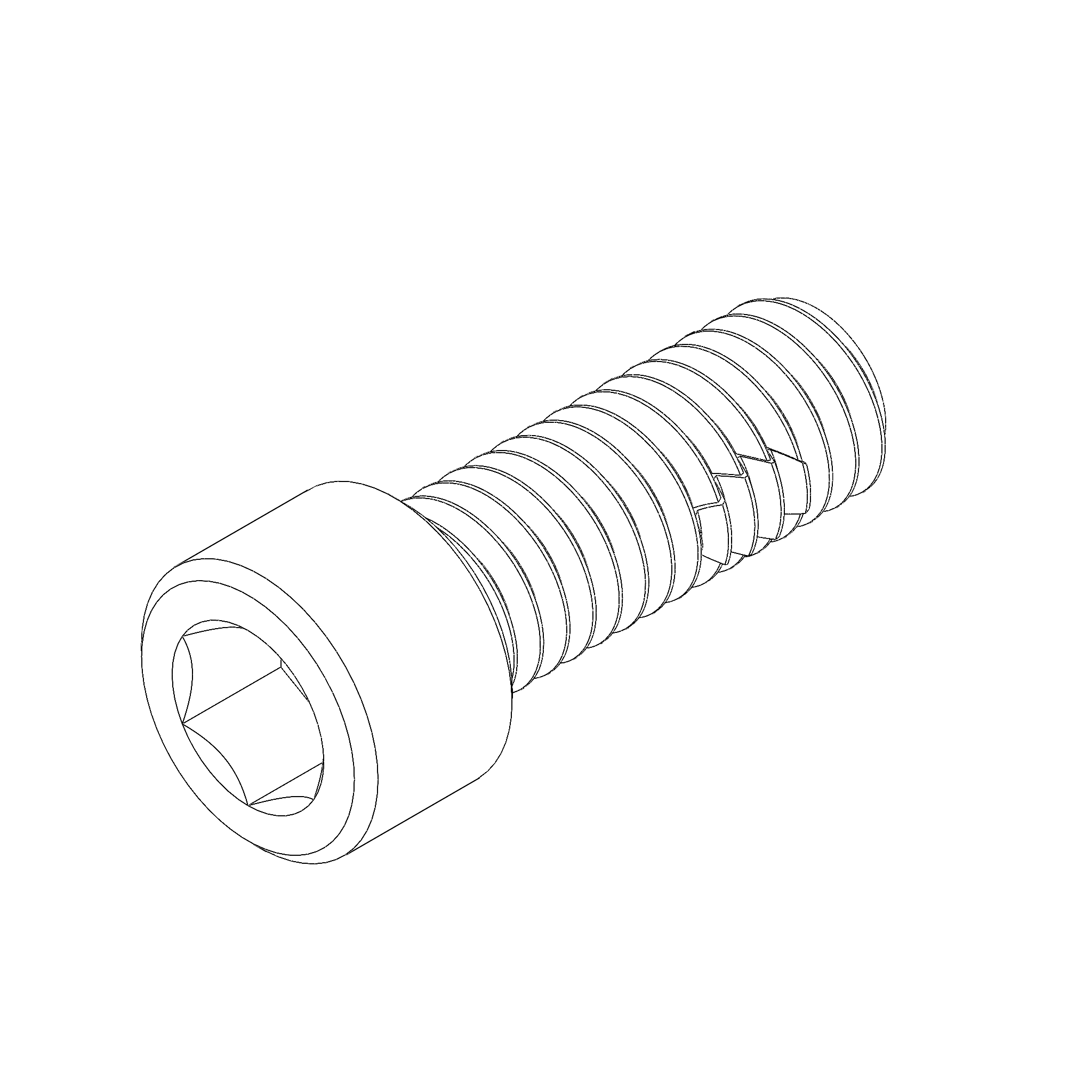 3/8-16 X 1.0 SHCS, GRADE 8 SCREW, 2510N LOCKPATCH, ZINKLAD CLEAR (AA0608.2CXZC)