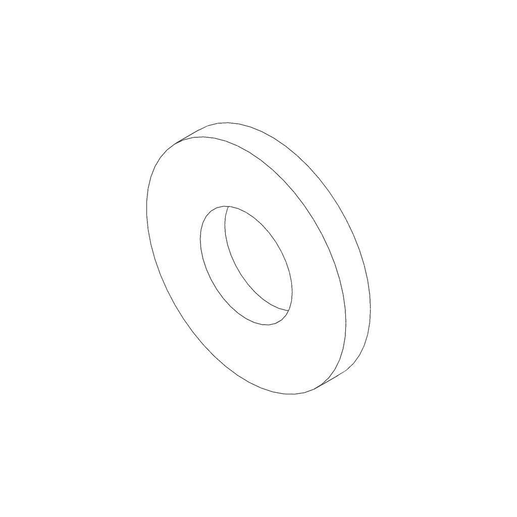 WASHER, M6 X 13, FLAT, BLACK CHROMATE (B0613.1BL)