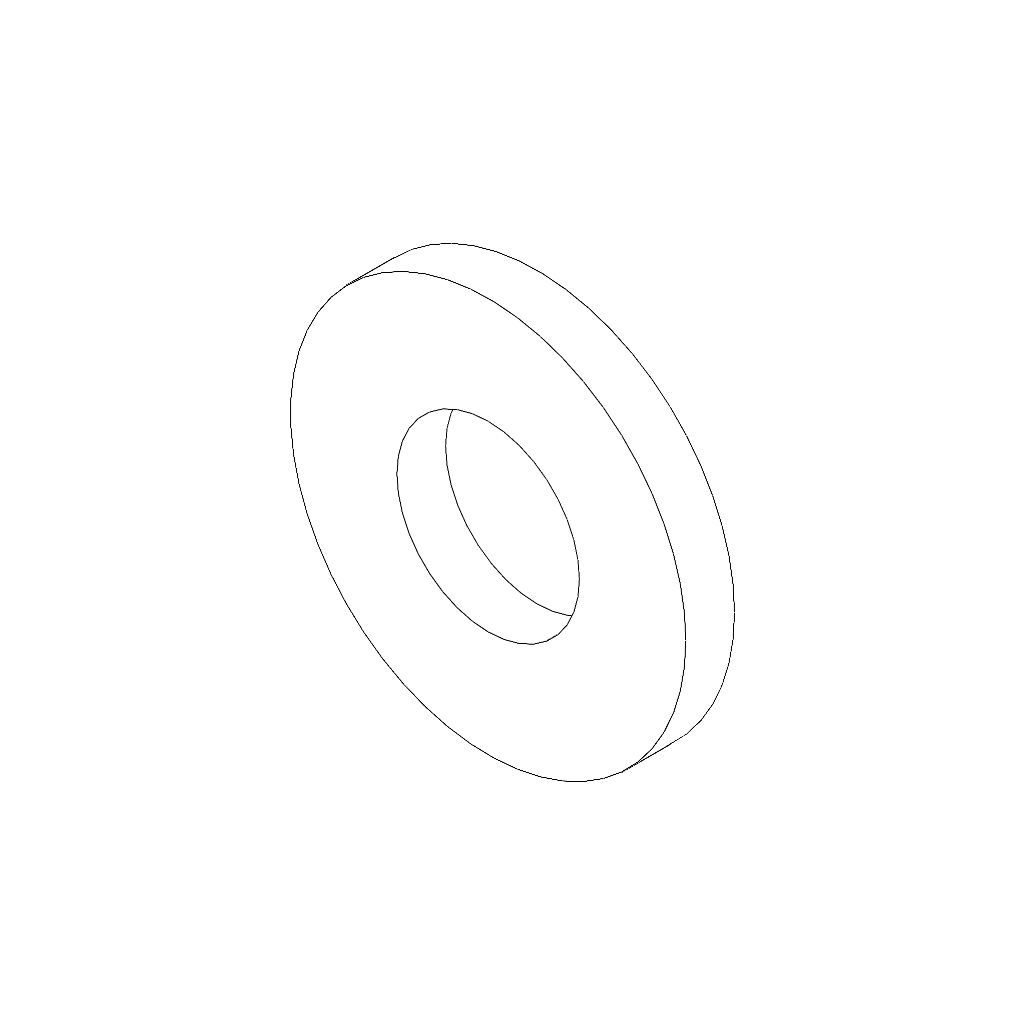 WASHER, M6 X 13, FLAT, BLACK CHROMATE (B0613.1BL)