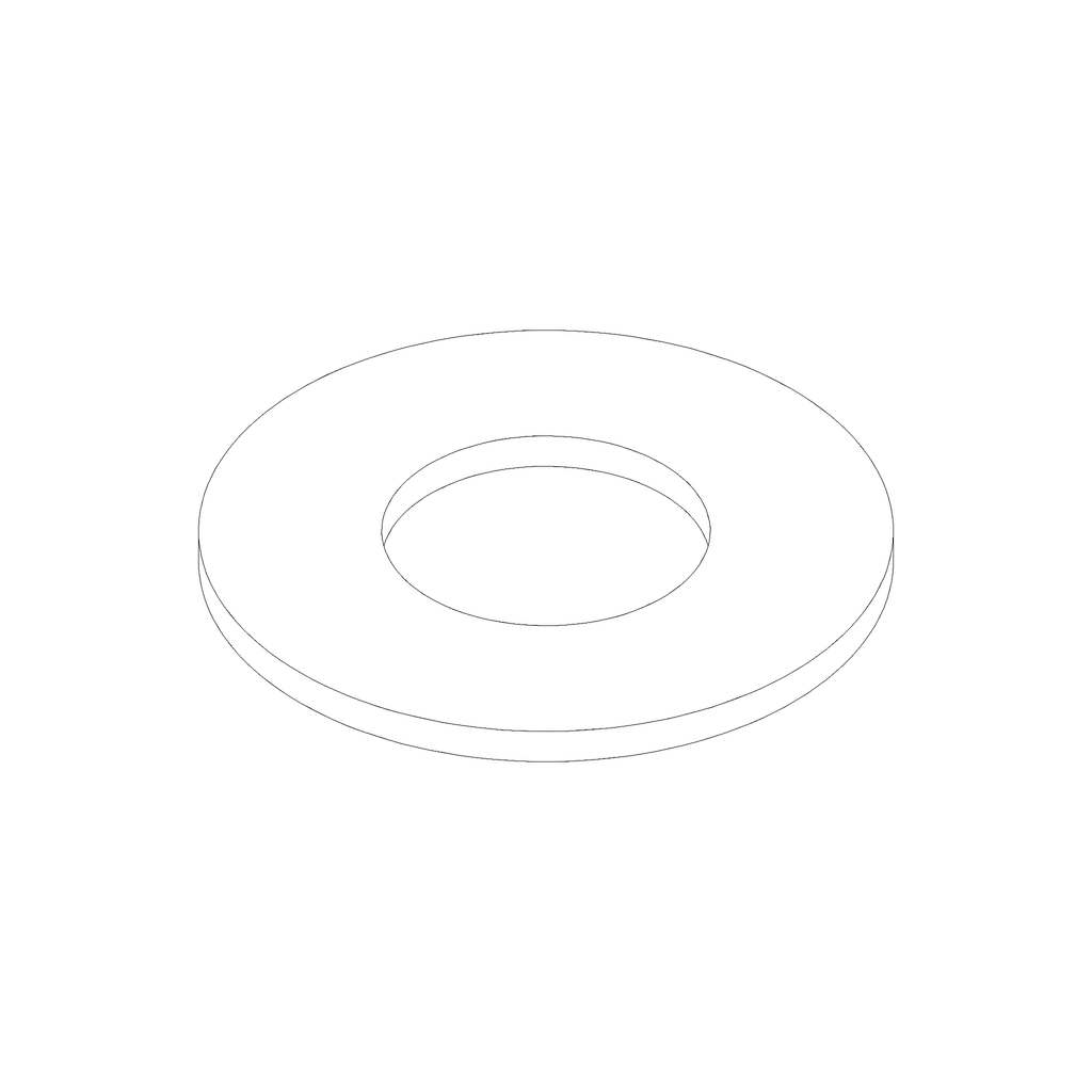 WASHER, 1/4 X 9/16 BLACK NYLON (BA0409.6BL)