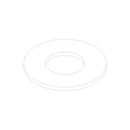 WASHER, 1/4 X 9/16 BLACK NYLON (BA0409.6BL)