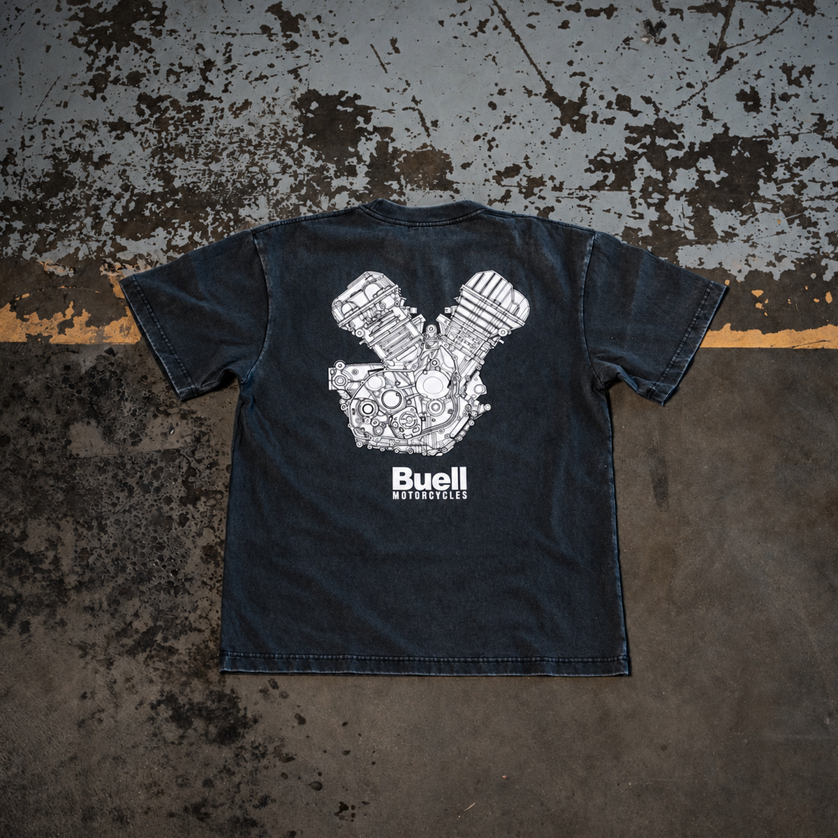Buell 1190 V-Twin Tee (Washed Black)