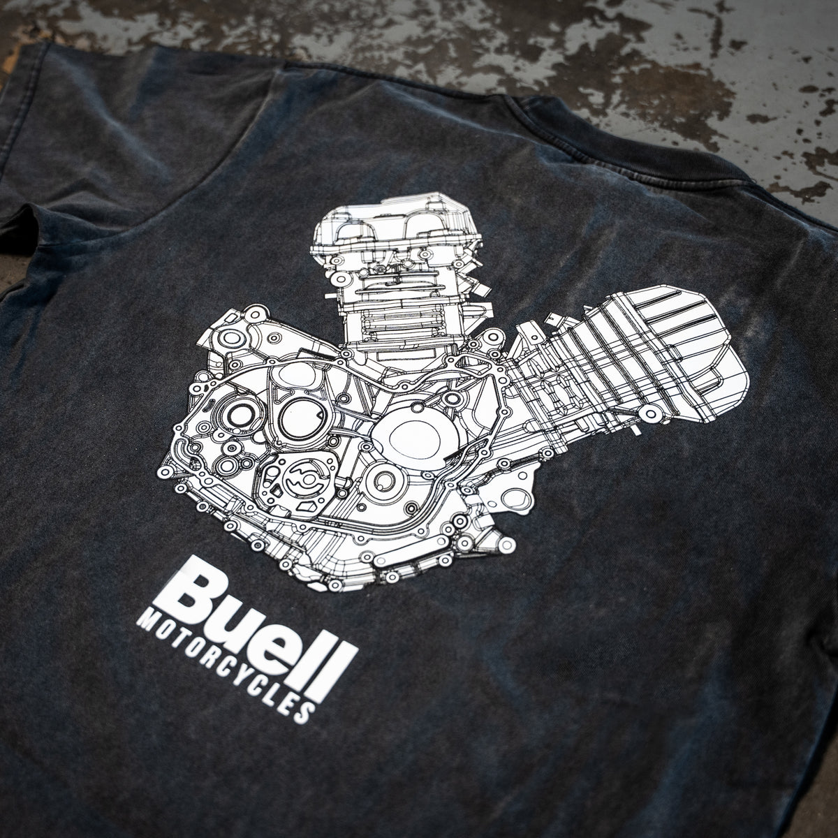 Buell 1190 V-Twin Tee (Washed Black)