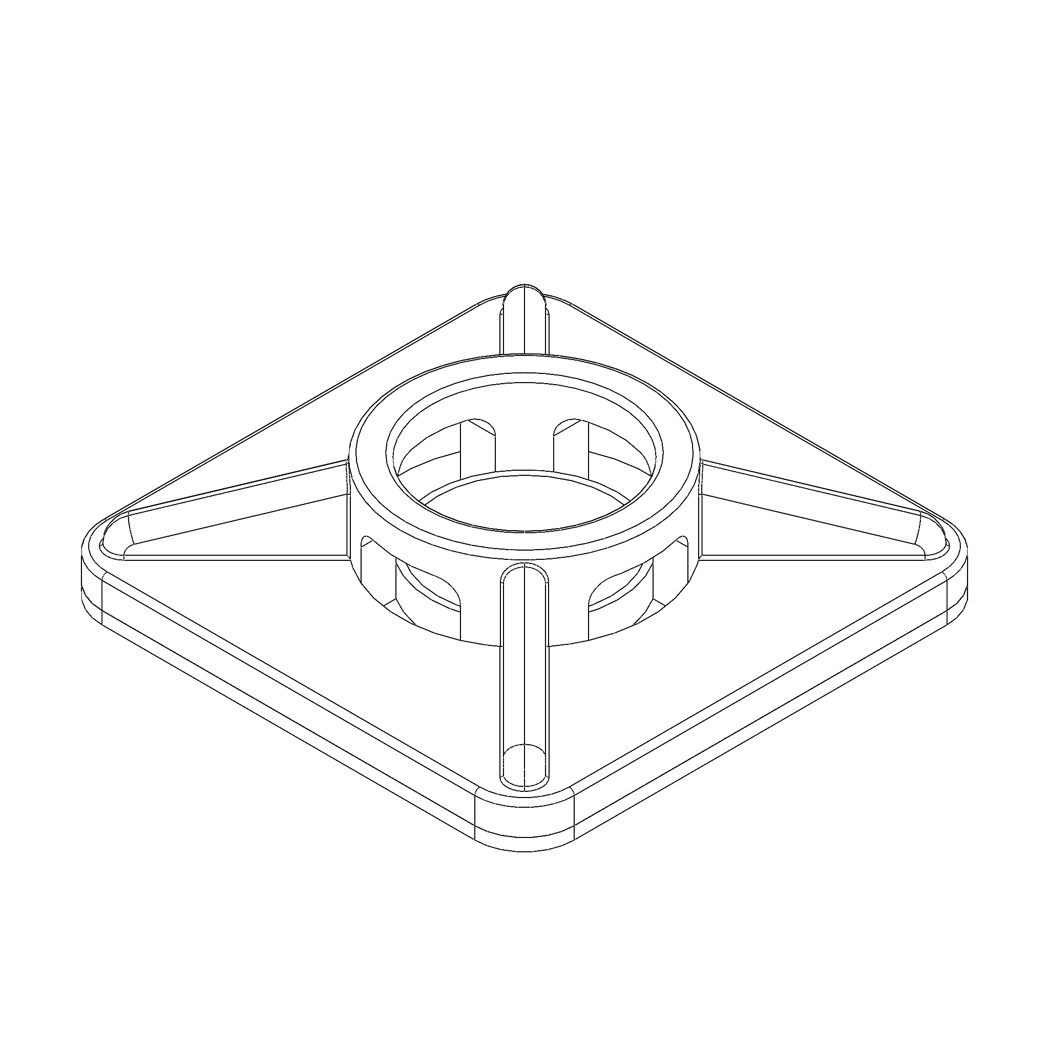 SELF ADHESIVE CABLE TIE MOUNT (C1035.1B9)