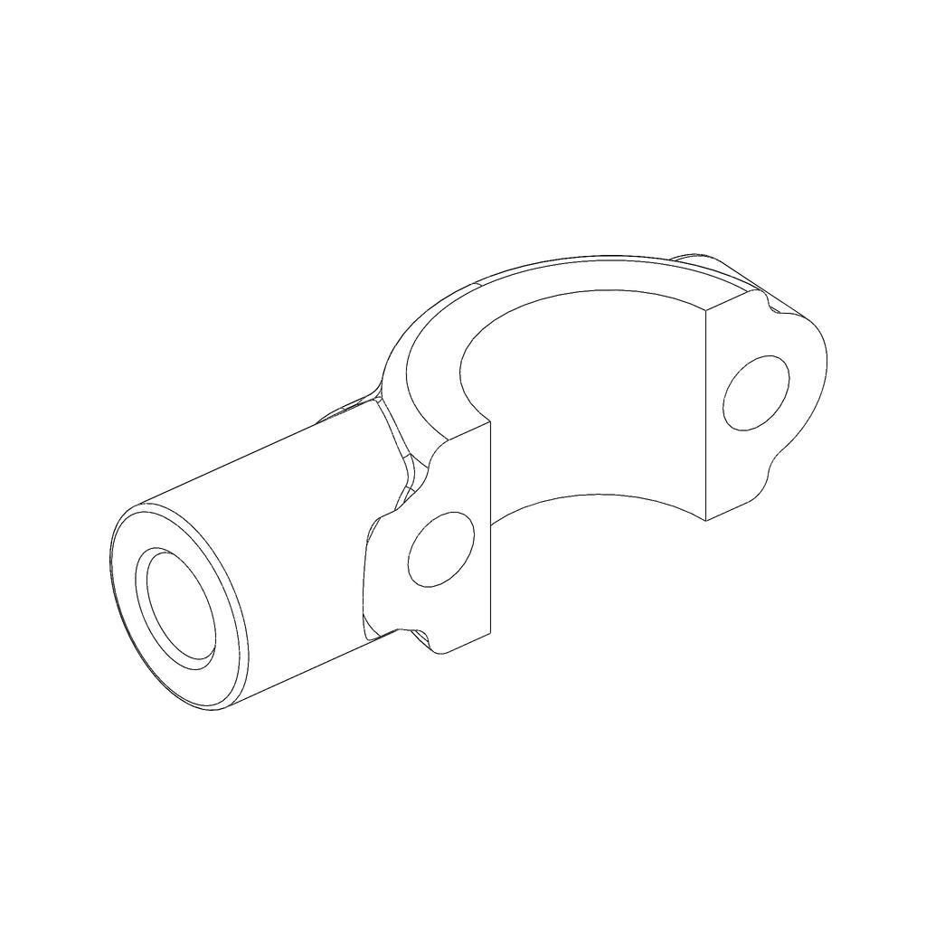 CLAMP, MASTER CYLINDER W/ MIRROR MOUNT C3602.1B9