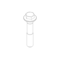 COLLAR HEX SCREW M12X1X65 CL12.9 DIN 6922 CA0036.1B6
