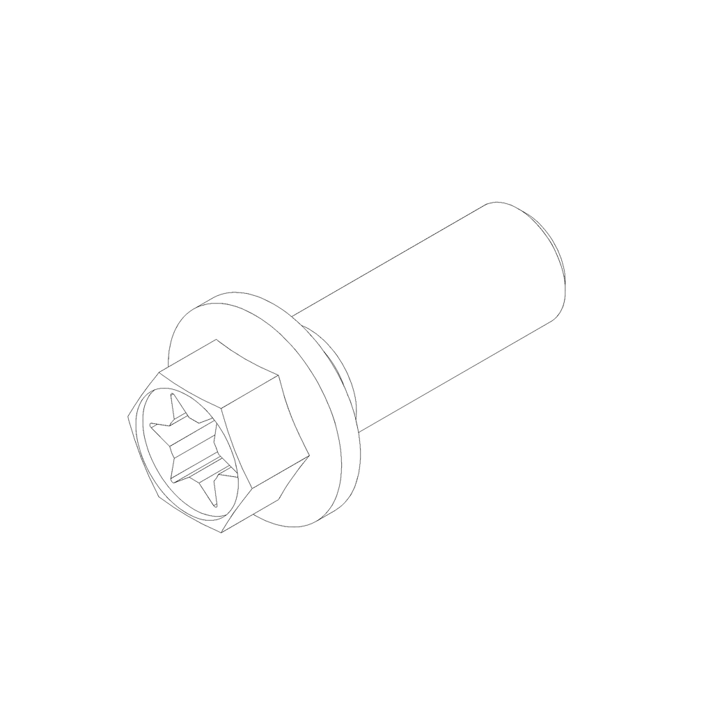 HEX/TORX-FLANGE SCREW M6X16-SW8/T30 CL 8.8 (CA0060.1B6)