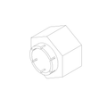 M6 X 1.0, SPRINGLOCK, CLASS 8, BLACK CHROMATE NUT (D0600.10CCBL)