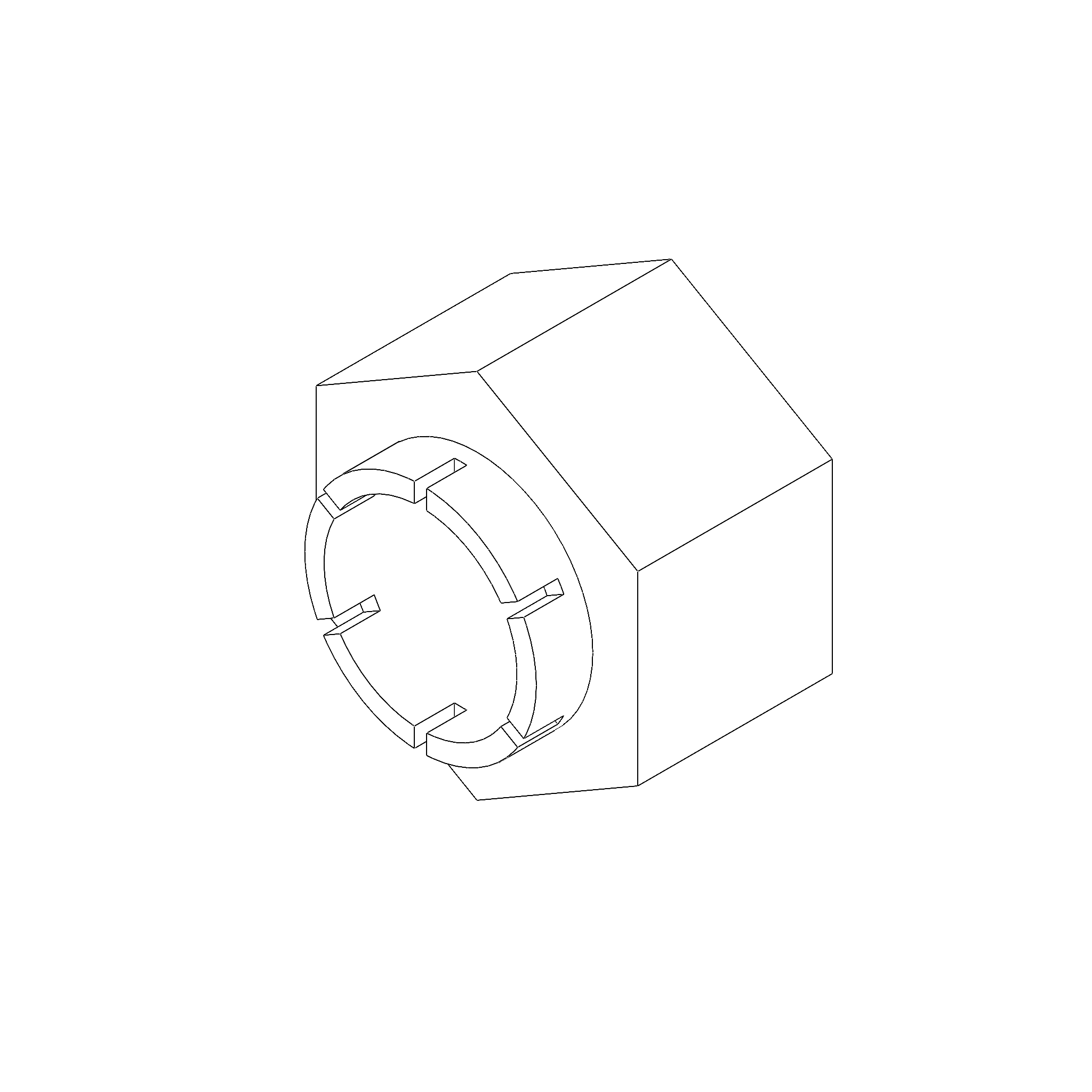 M6 X 1.0, SPRINGLOCK, CLASS 8, BLACK CHROMATE NUT (D0600.10CCBL)