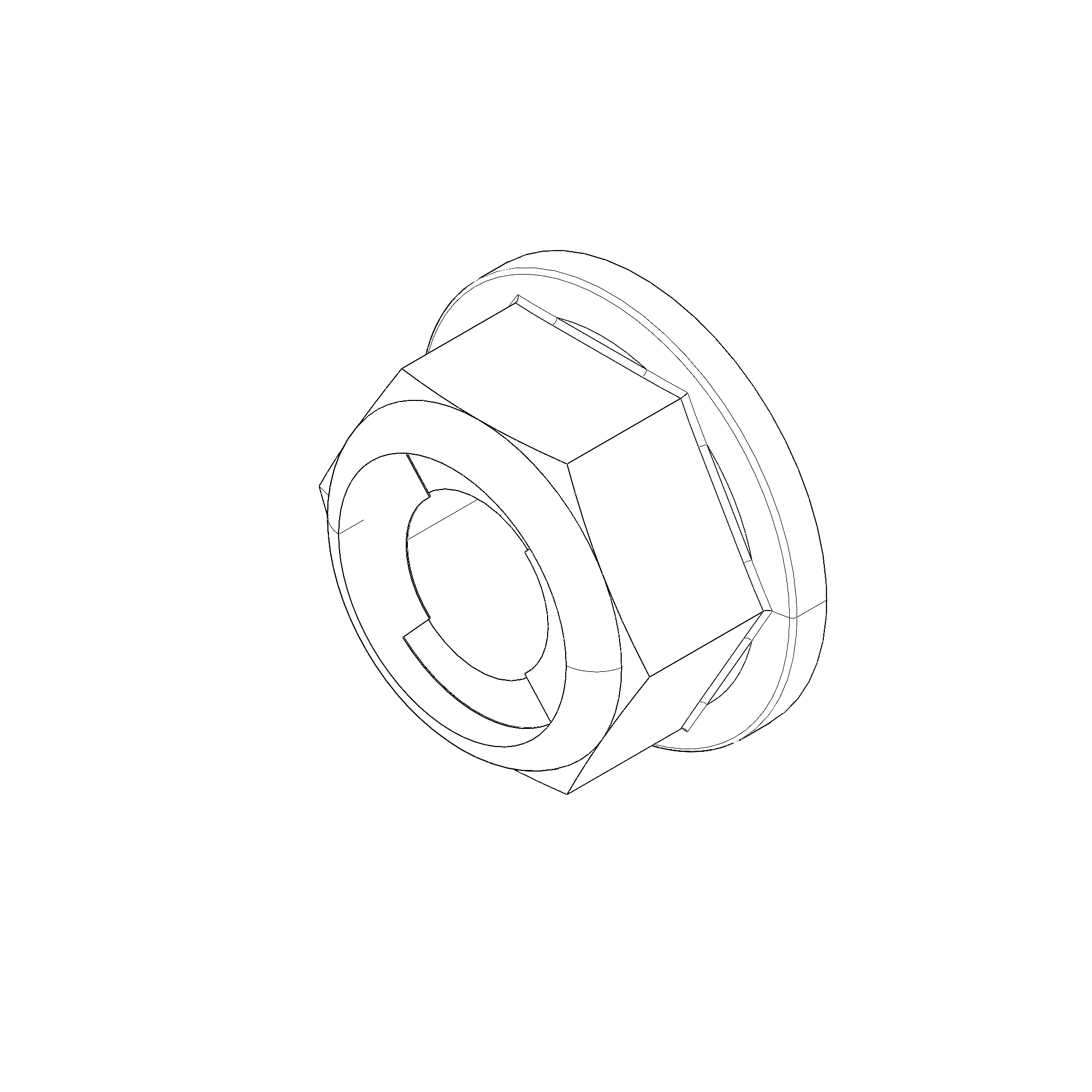 NUT, M8-1.25 HEX FLANGE, CLASS 8, BLACK CHROMATE (D0800.12CCBL)