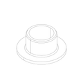 BUSHING, FLANGE, 3/8" SHAFT E0009.1B6