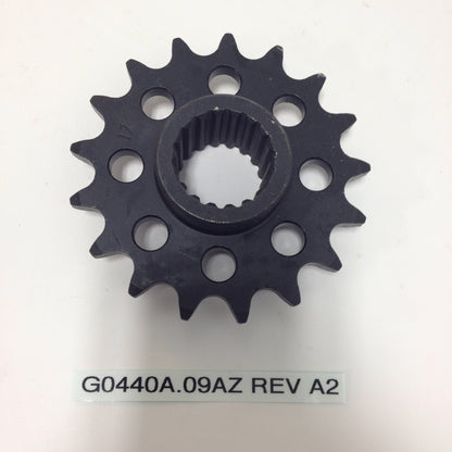 TRANSMISSION OUTPUT SPROCKET, 17 TOOTH G0440A.09AZ Rev A2