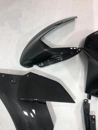 Buell 1190RX Carbon Fiber Bodywork Set in Clear Coat