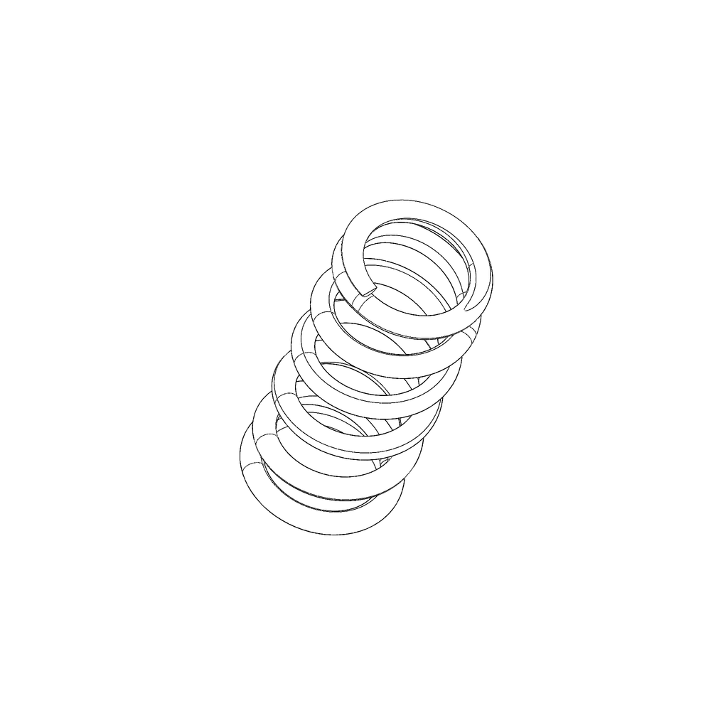 SPRING, REAR SHOCK, RED K0424.2B9