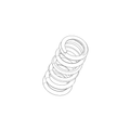 SPRING, REAR SHOCK, RED K0424.2B9