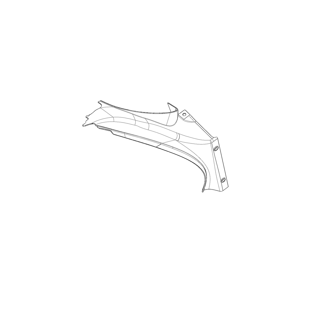 RADIATOR INLET DUCT, LEFT M0038.1B7