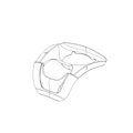 HEADLIGHT BEZEL, CARBON FIBER M0064.1B6