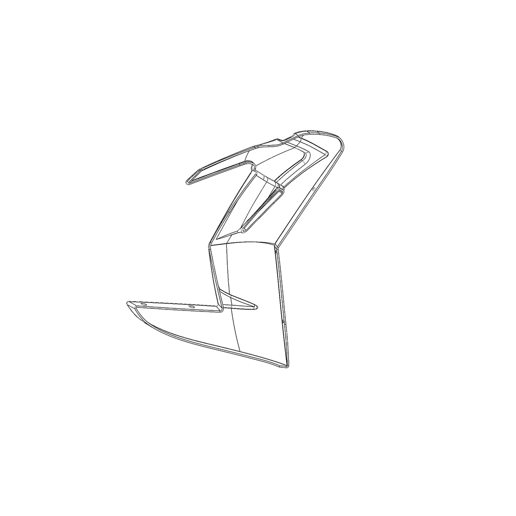 FAIRING, SIDE, LEFT LOWER, BLACK TEXTURED M0226.1B9