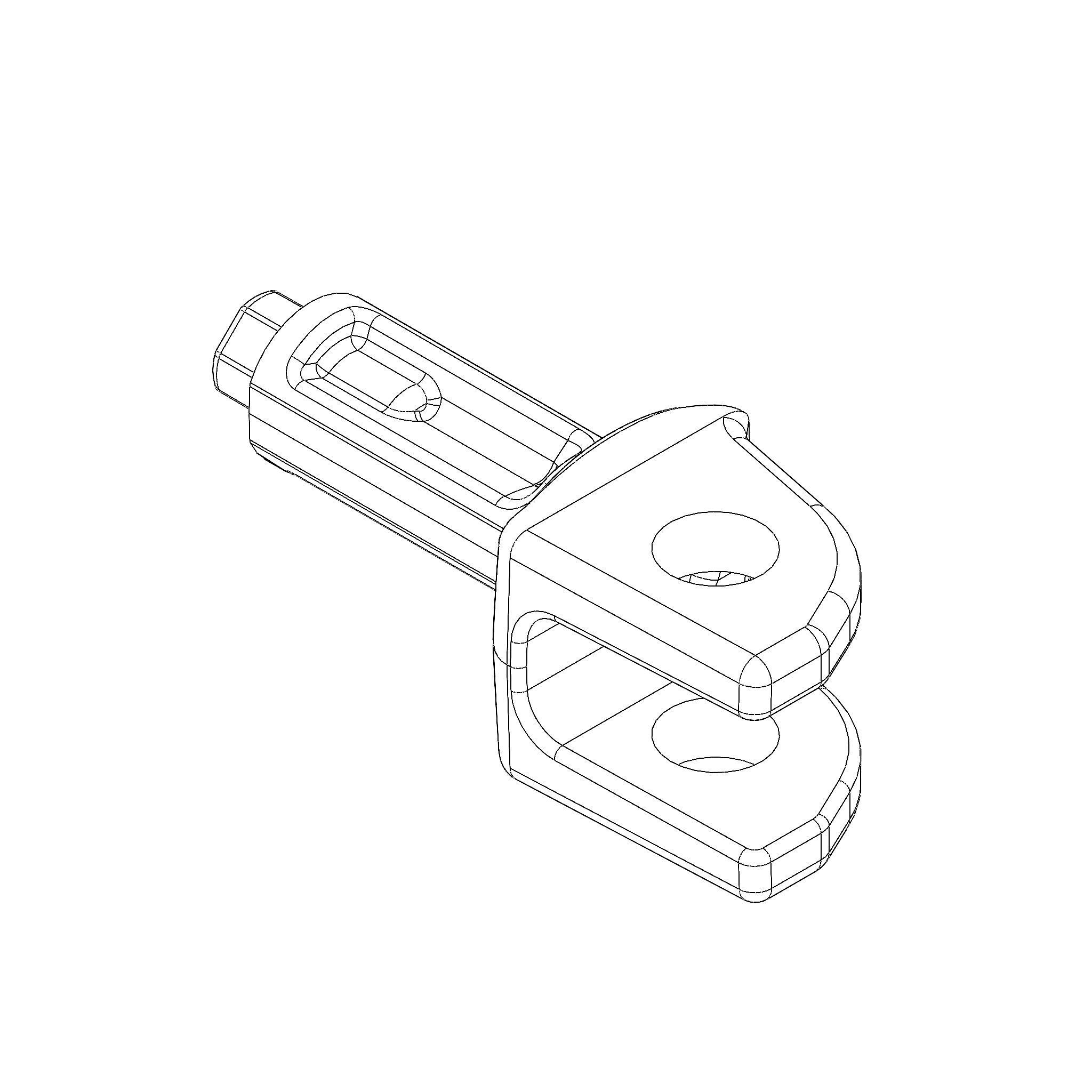 FOOTPEG CLEVIS, RIDER N0400.1B7