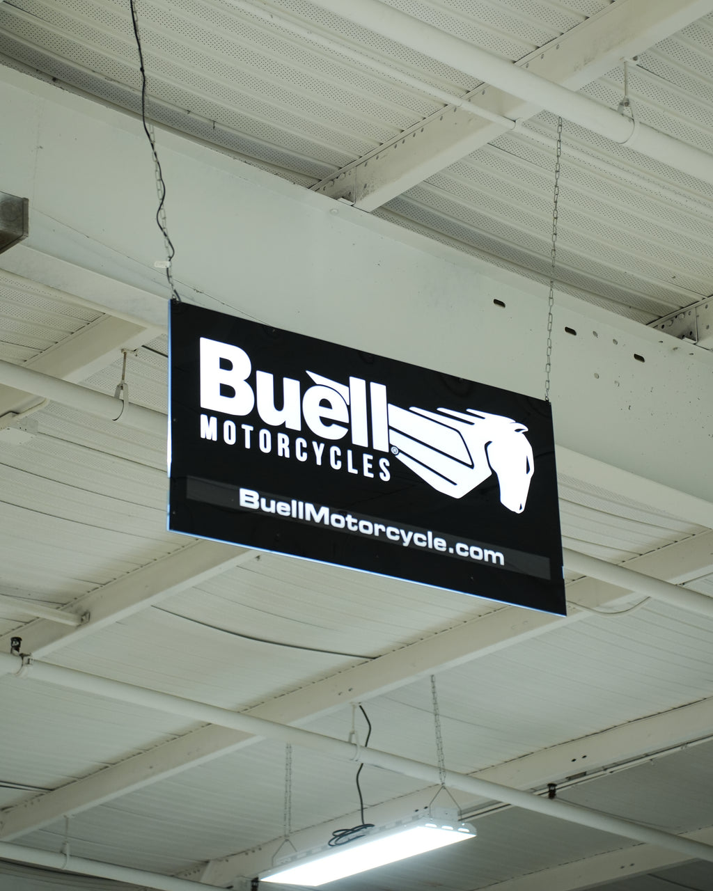 Large Buell Motorcycle LED Sign