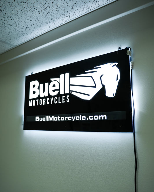 Small Buell Motorcycle LED Sign