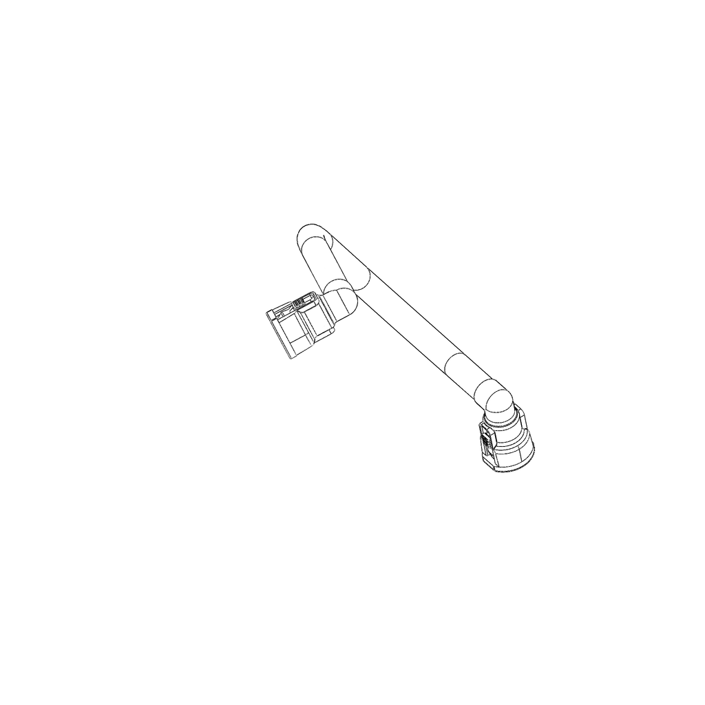 FUEL LINE, FUEL RAIL TO REAR PORT INJECTOR P0237.1B7