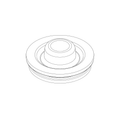 AIRBOX SEAL, FUEL LINE PASS THROUGH (P0733.1B7)
