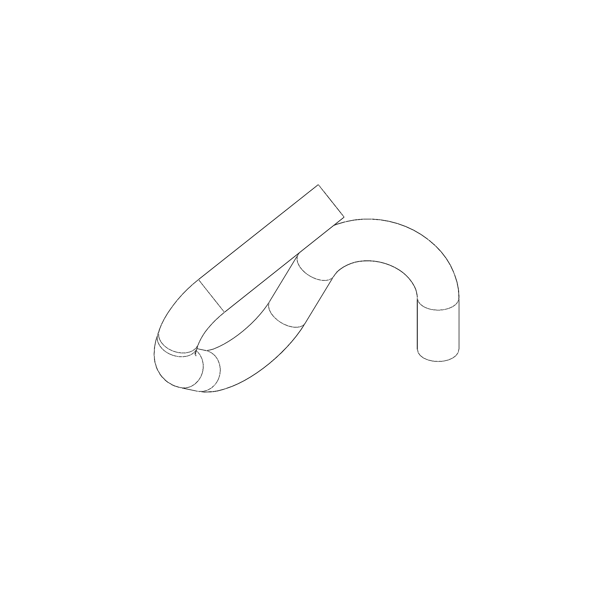 HOSE, REAR CYLINDER BYPASS PORT P0754.1B7