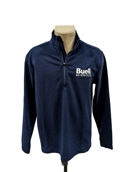 Buell Lightweight Quarter-zip Austin pullover - Navy
