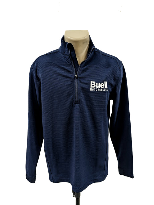 Buell Lightweight Quarter-zip Austin pullover - Navy