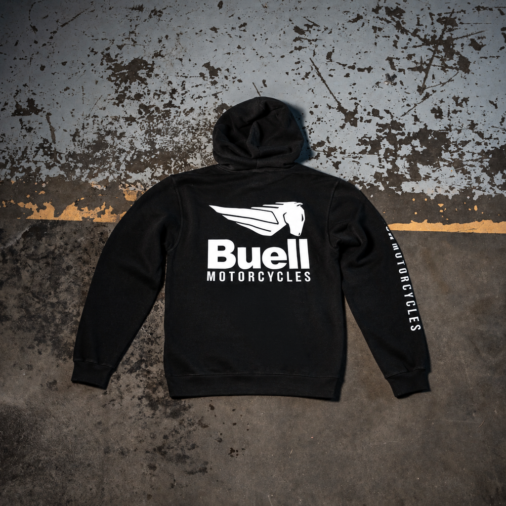 Premium Buell Hooded Sweatshirt (Black)