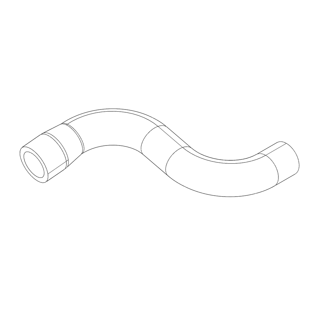 RADIATOR HOSE, CYLINDER HEAD TO THERMOSTAT RIGHT Q0223.1B7