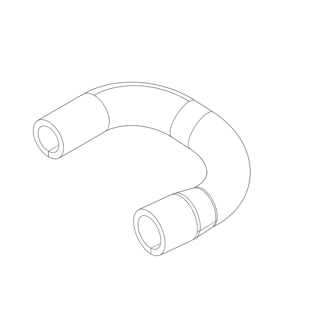 RADIATOR HOSE, CYLINDER HEAD TO THERMOSTAT LEFT Q0224.1B7