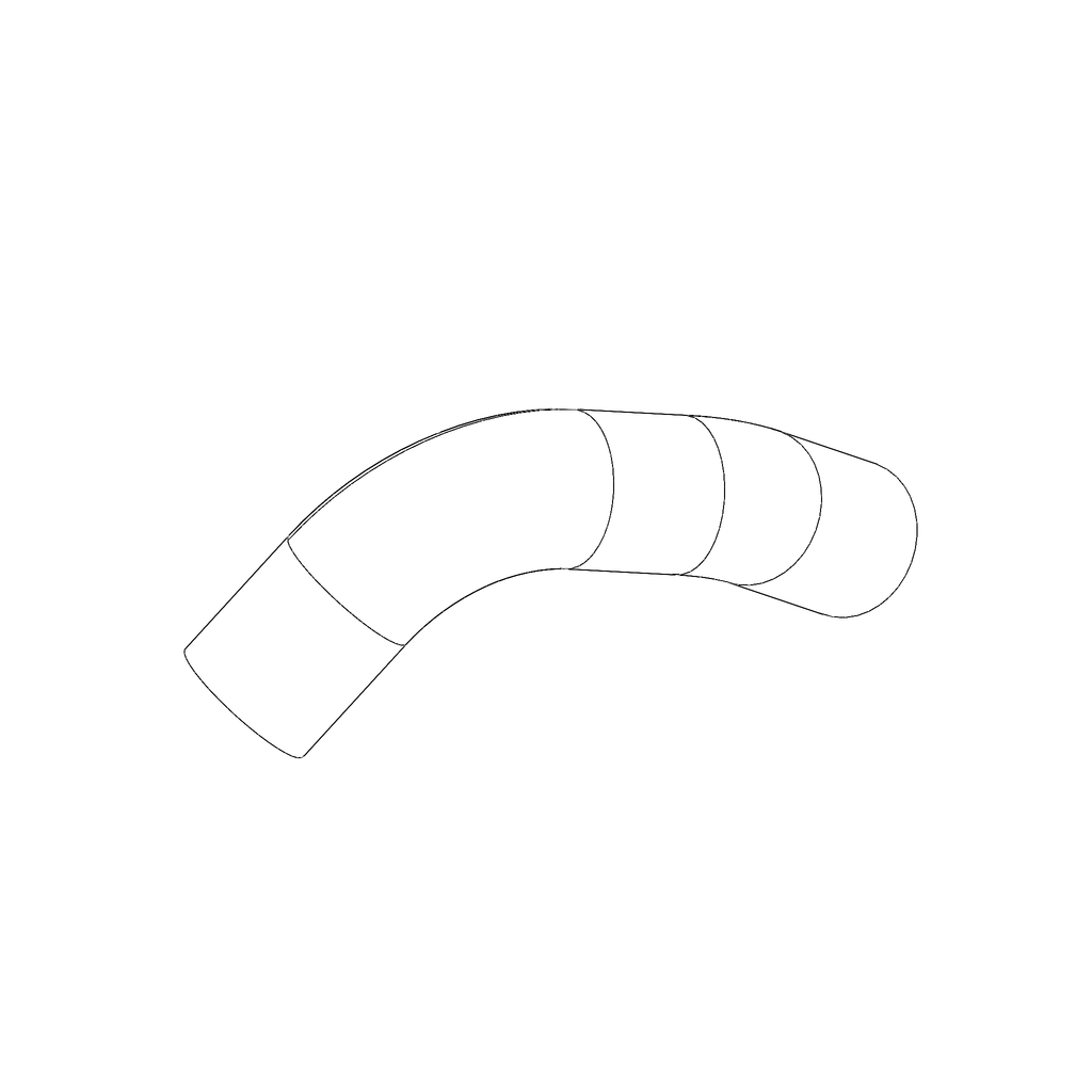 RADIATOR HOSE, RIGHT THERMOSTAT TO Y-FITTING, WATER PUMP Q0225.1B7