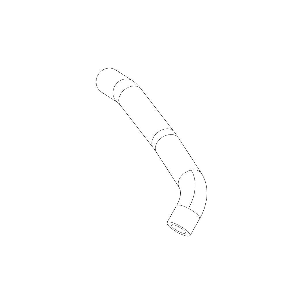 RADIATOR HOSE, LEFT THERMOSTAT TO Y-FITTING, WATER PUMP Q0226.1B7
