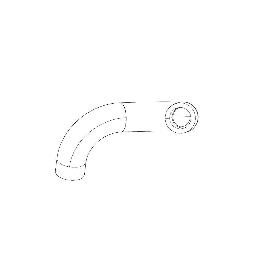 RADIATOR HOSE, Y-FITTING TO WATER PUMP Q0233.1B7