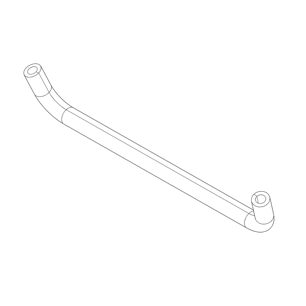 RADIATOR HOSE, OVERFLOW LEFT TO RIGHT RADIATOR Q0242.1B7