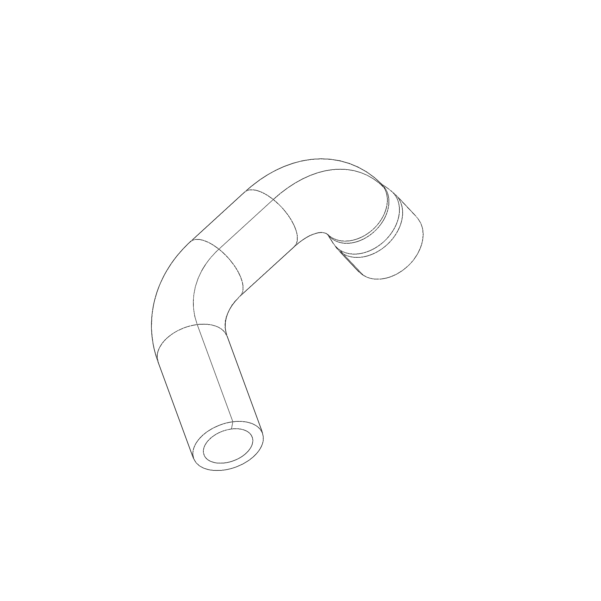 RADIATOR HOSE, LEFT THERMOSTAT TO LEFT RADIATOR Q0246.1B7