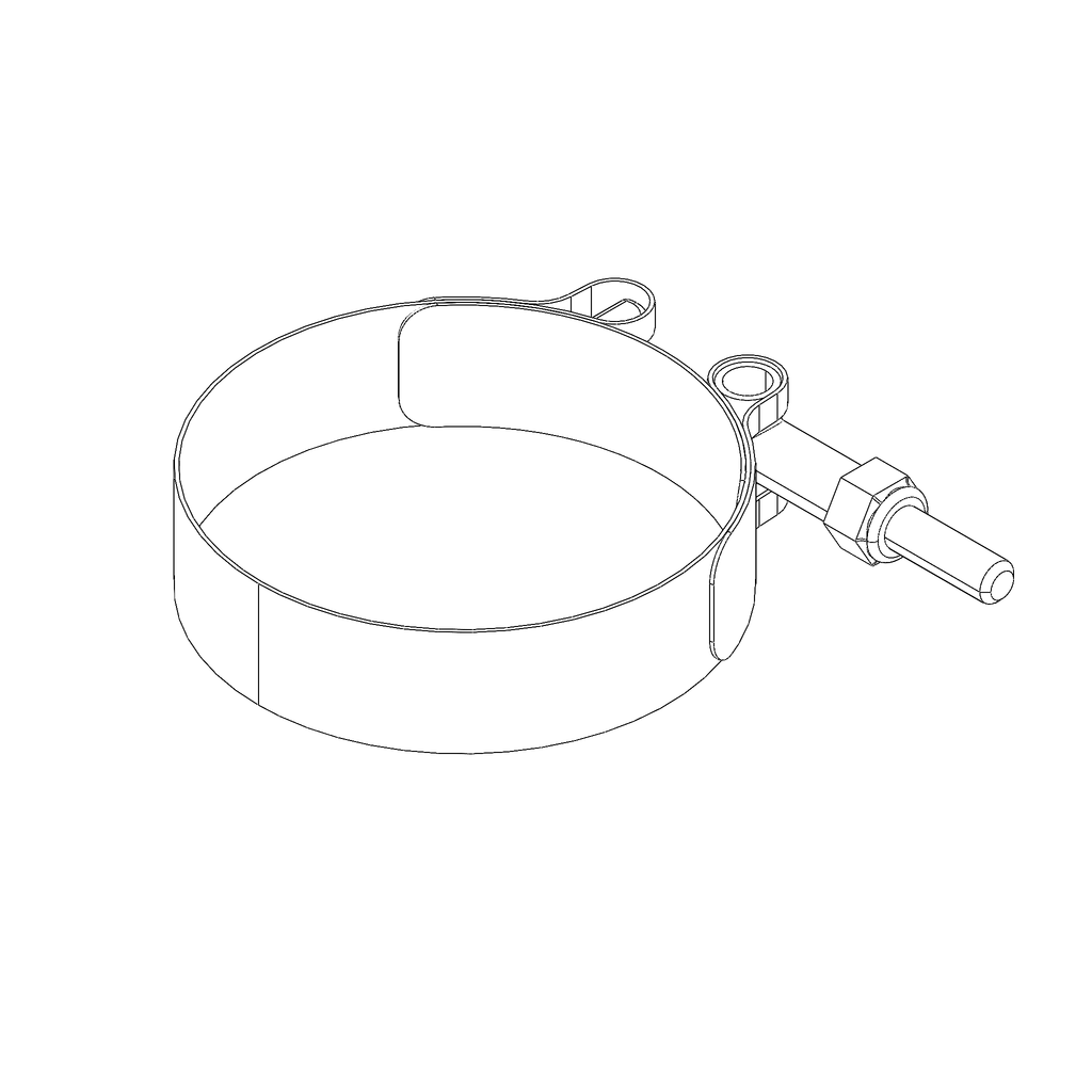 CLAMP, REAR HEADER TO MUFFLER, 67-74 MM S0188.1B7