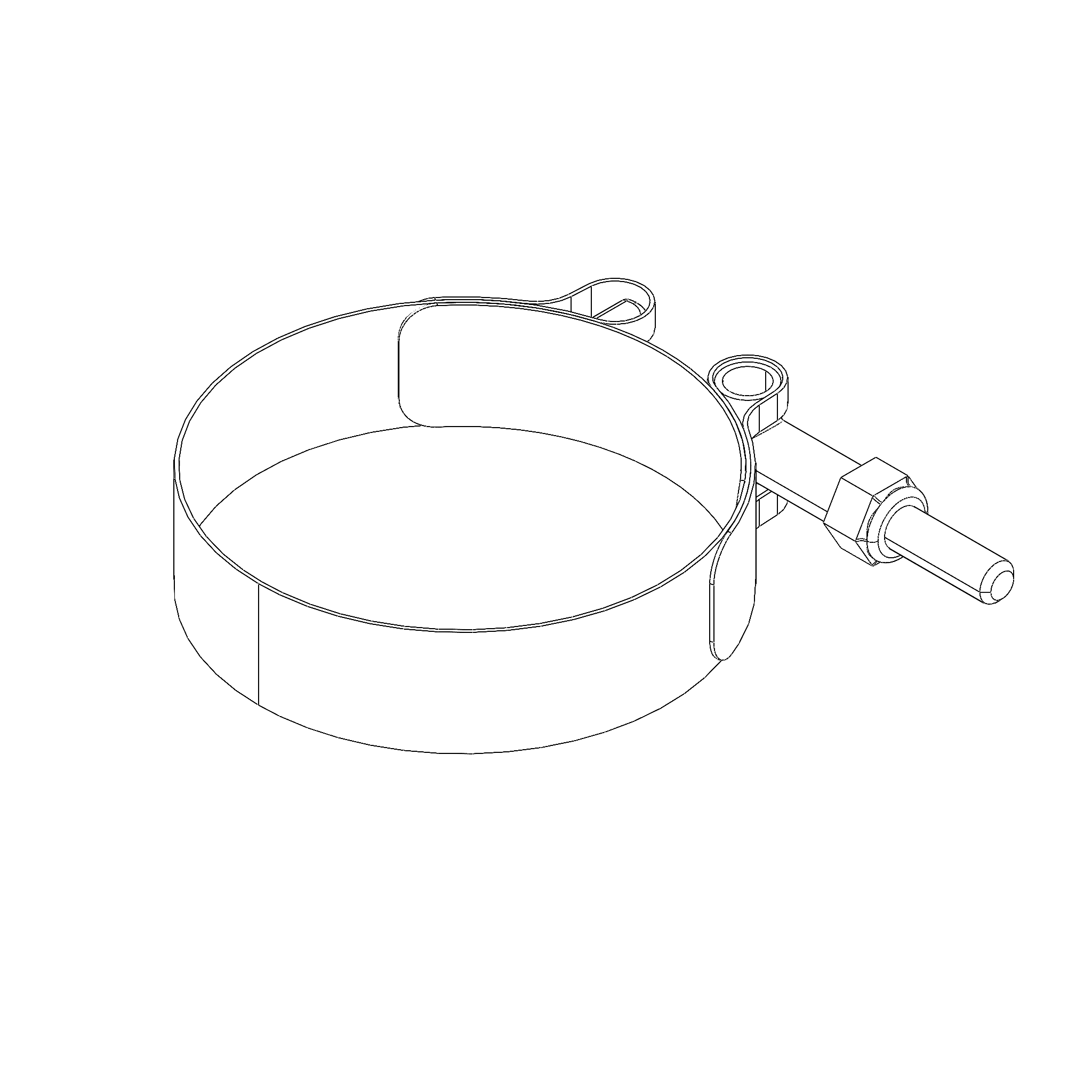 CLAMP, REAR HEADER TO MUFFLER, 67-74 MM S0188.1B7