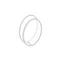 RUBBER GASKET, SECONDARY MUFFLER SUPPORT STRAP S0199.1B7